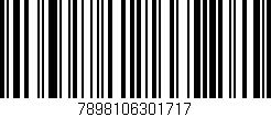 Código de barras (EAN, GTIN, SKU, ISBN): '7898106301717'