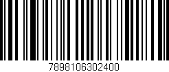 Código de barras (EAN, GTIN, SKU, ISBN): '7898106302400'
