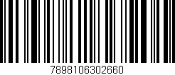 Código de barras (EAN, GTIN, SKU, ISBN): '7898106302660'
