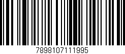 Código de barras (EAN, GTIN, SKU, ISBN): '7898107111995'