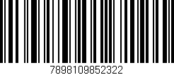 Código de barras (EAN, GTIN, SKU, ISBN): '7898109852322'