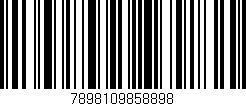 Código de barras (EAN, GTIN, SKU, ISBN): '7898109858898'