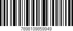 Código de barras (EAN, GTIN, SKU, ISBN): '7898109859949'