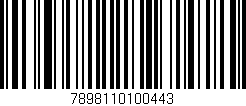 Código de barras (EAN, GTIN, SKU, ISBN): '7898110100443'