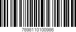 Código de barras (EAN, GTIN, SKU, ISBN): '7898110100986'