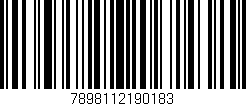 Código de barras (EAN, GTIN, SKU, ISBN): '7898112190183'