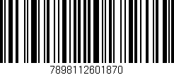 Código de barras (EAN, GTIN, SKU, ISBN): '7898112601870'