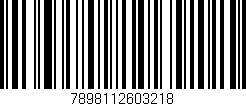 Código de barras (EAN, GTIN, SKU, ISBN): '7898112603218'