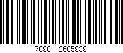 Código de barras (EAN, GTIN, SKU, ISBN): '7898112605939'