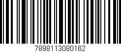 Código de barras (EAN, GTIN, SKU, ISBN): '7898113080162'