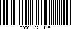 Código de barras (EAN, GTIN, SKU, ISBN): '7898113211115'