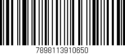 Código de barras (EAN, GTIN, SKU, ISBN): '7898113910650'