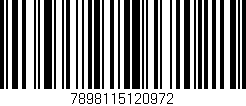 Código de barras (EAN, GTIN, SKU, ISBN): '7898115120972'