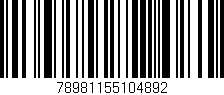 Código de barras (EAN, GTIN, SKU, ISBN): '78981155104892'