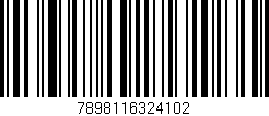 Código de barras (EAN, GTIN, SKU, ISBN): '7898116324102'