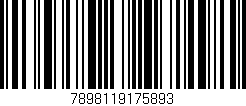 Código de barras (EAN, GTIN, SKU, ISBN): '7898119175893'