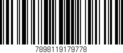 Código de barras (EAN, GTIN, SKU, ISBN): '7898119179778'