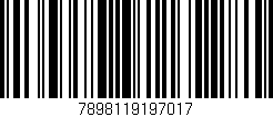 Código de barras (EAN, GTIN, SKU, ISBN): '7898119197017'