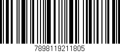 Código de barras (EAN, GTIN, SKU, ISBN): '7898119211805'
