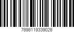 Código de barras (EAN, GTIN, SKU, ISBN): '7898119339028'