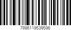 Código de barras (EAN, GTIN, SKU, ISBN): '7898119539596'