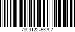 Código de barras (EAN, GTIN, SKU, ISBN): '7898123456797'