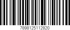 Código de barras (EAN, GTIN, SKU, ISBN): '7898125112820'