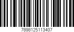 Código de barras (EAN, GTIN, SKU, ISBN): '7898125113407'