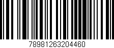 Código de barras (EAN, GTIN, SKU, ISBN): '78981263204460'
