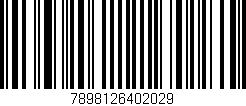 Código de barras (EAN, GTIN, SKU, ISBN): '7898126402029'