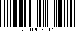 Código de barras (EAN, GTIN, SKU, ISBN): '7898128474017'