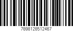 Código de barras (EAN, GTIN, SKU, ISBN): '7898128512467'