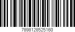 Código de barras (EAN, GTIN, SKU, ISBN): '7898128525160'