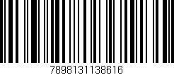 Código de barras (EAN, GTIN, SKU, ISBN): '7898131138616'