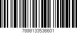 Código de barras (EAN, GTIN, SKU, ISBN): '7898133536601'