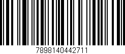 Código de barras (EAN, GTIN, SKU, ISBN): '7898140442711'