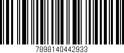 Código de barras (EAN, GTIN, SKU, ISBN): '7898140442933'