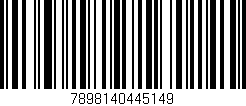 Código de barras (EAN, GTIN, SKU, ISBN): '7898140445149'
