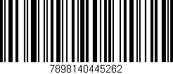 Código de barras (EAN, GTIN, SKU, ISBN): '7898140445262'