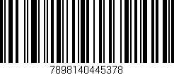 Código de barras (EAN, GTIN, SKU, ISBN): '7898140445378'