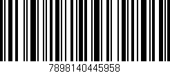 Código de barras (EAN, GTIN, SKU, ISBN): '7898140445958'