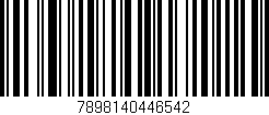 Código de barras (EAN, GTIN, SKU, ISBN): '7898140446542'