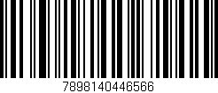 Código de barras (EAN, GTIN, SKU, ISBN): '7898140446566'