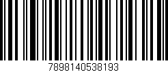 Código de barras (EAN, GTIN, SKU, ISBN): '7898140538193'