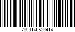 Código de barras (EAN, GTIN, SKU, ISBN): '7898140538414'