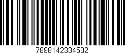 Código de barras (EAN, GTIN, SKU, ISBN): '7898142334502'