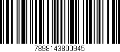 Código de barras (EAN, GTIN, SKU, ISBN): '7898143800945'