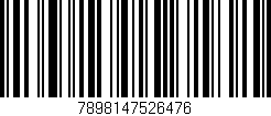 Código de barras (EAN, GTIN, SKU, ISBN): '7898147526476'