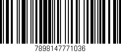 Código de barras (EAN, GTIN, SKU, ISBN): '7898147771036'
