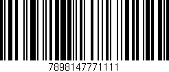 Código de barras (EAN, GTIN, SKU, ISBN): '7898147771111'